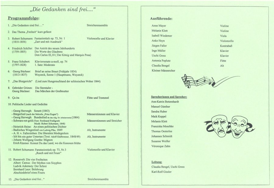 1997 - Programm Innenseite