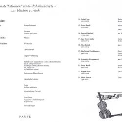 2000 Konstellationen eines Jahrhunderts