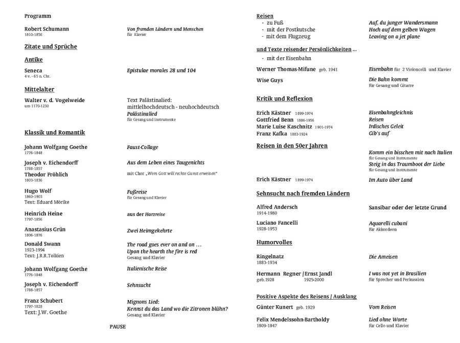 2008 - Programm Innenseite
