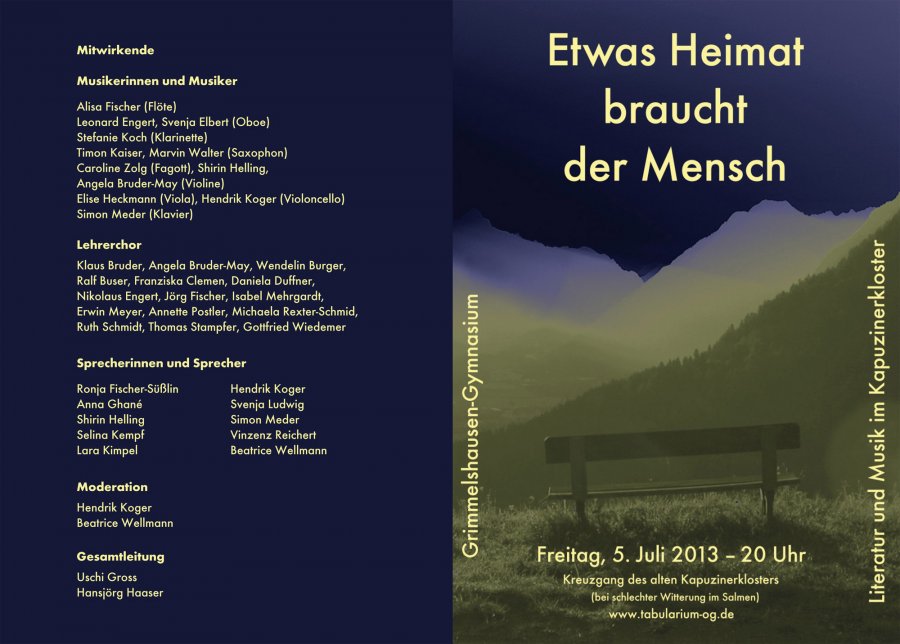 Programm Aussenseite