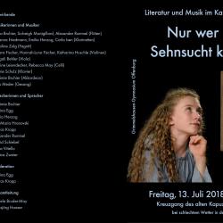 Literatur und Musik 2018 - Programm Aussenseite