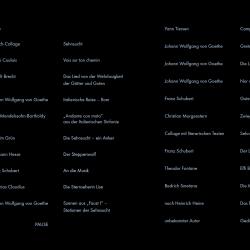 Literatur und Musik 2018 - Programm Innenseite