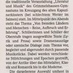 Badische Zeitung - Vorbericht vom 2. Juli 2008