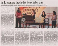 Badische Zeitung - Aufführungsbericht vom 7. Juli 2008