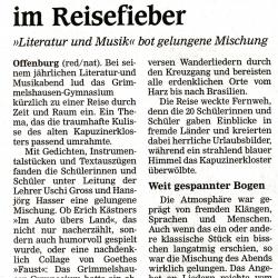 Offenburger Tageblatt - Aufführungsbericht vom 17. Juli 2008