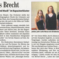 Literatur u Musik 2011 - BZ Auffuehrbericht. 6. Juli