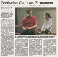 Liter und Musik 2011 - Auffuehr_bericht OT vom 8. Juli