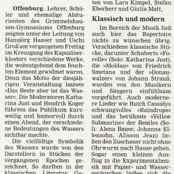 2012 Das Beste aber ist das Wasser