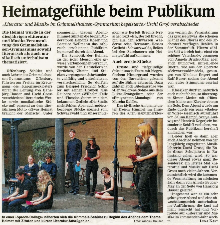 OT Auffuehrungsbericht vom 11. Juli 2013