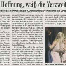 Badische Zeitung - Aufführungsbericht vom 19. Mai 2011