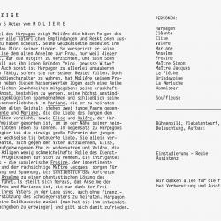 Der Geizige - Programm Innenseite