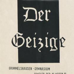 Der Geizige - Plakat