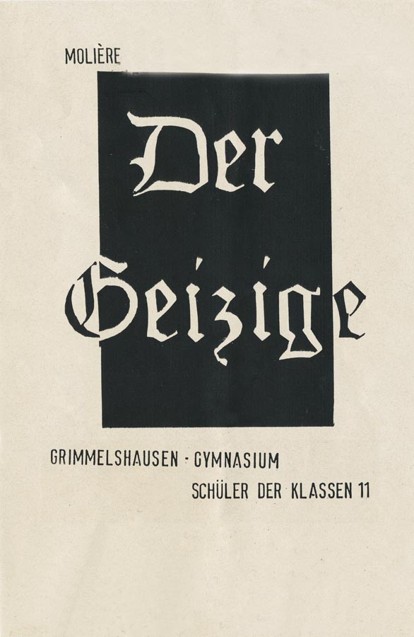 Der Geizige - Plakat