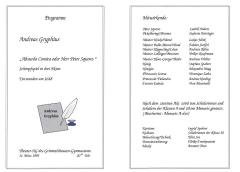 Peter Squenz 1995 - Programm