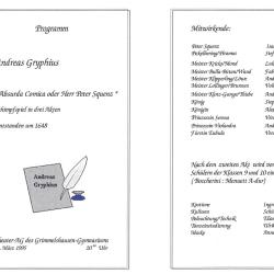 Peter Squenz 1995 - Programm