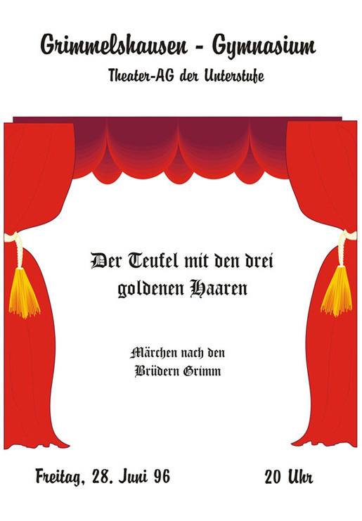 Der Teufel mit den drei goldenen Haaren 1996 - Plakat