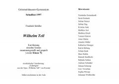 Tell Kurzfassung 1997 - Programm