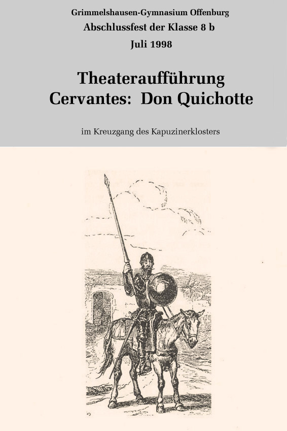 Don Quichotte 1998 - Plakat