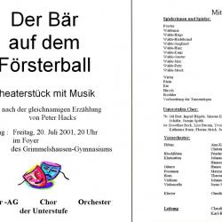 2001 Der Baer auf dem Foersterball