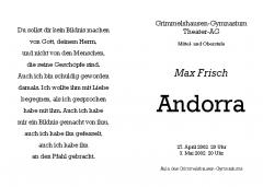 Andorra - Programm Aussenseite