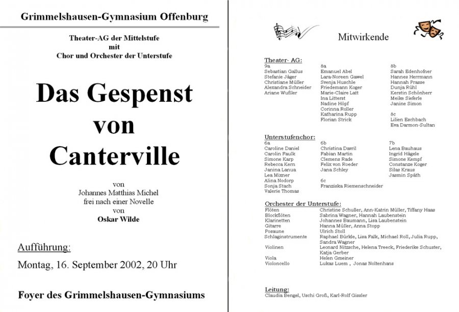 Canterville - Programm