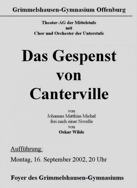 Canterville - Plakat