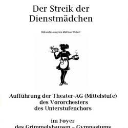 Streik der Dienstmädchen - Programm Aussenseite