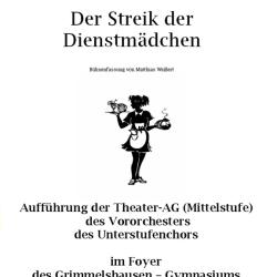Streik der Dienstmädchen - Programm Aussenseite