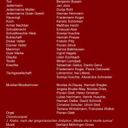 Jedermann - Programm Innenseite