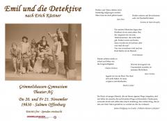 Emil und die Detektive - Programm Aussenseite