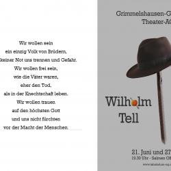 Wilhelm Tell - Programm Aussenseite