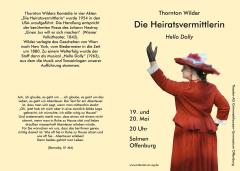 Die Heiratsvermittlerin - Programm Aussenseite