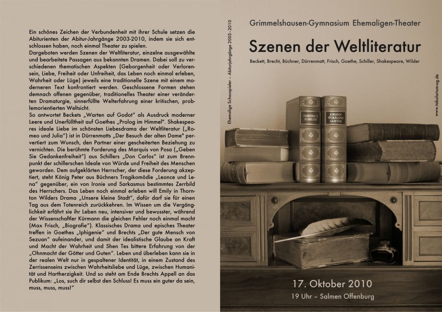 Programm Aussenseite