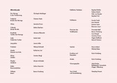 Wie es euch gefällt - Programm Innenseite