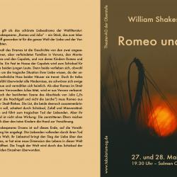 Romeo und Julia 2011 - Programm Aussenseite