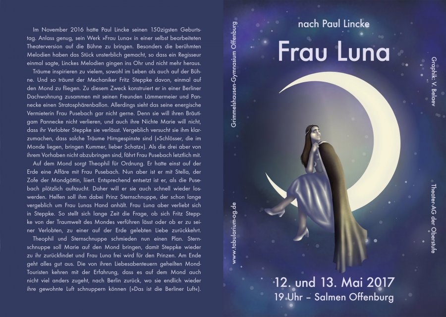 Frau Luna 2017 - Programm Aussenseite