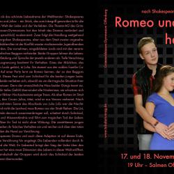 Romeo und Julia heute - Programm Aussenseite