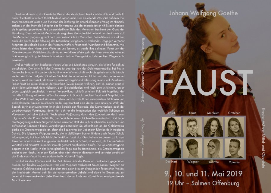 Faust 2019 - Programm Aussenseite