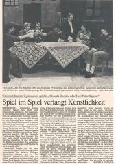 Badische Zeitung - Aufführungsbericht vom 5. April 1995