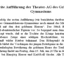 Offenburger Tageblatt - Zeitungshinweis Juli 1996