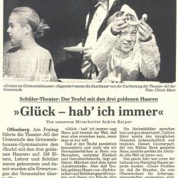 Offenburger Tageblatt - Aufführungsbericht vom 1. Juli 1996