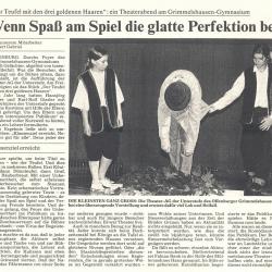 Badische Zeitung - Aufführungsbericht vom 2. Juli 1996