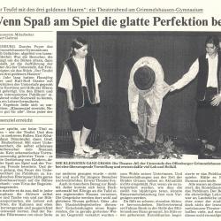 Badische Zeitung - Aufführungsbericht vom 2. Juli 1996