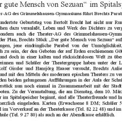 1998 Der gute Mensch von Sezuan