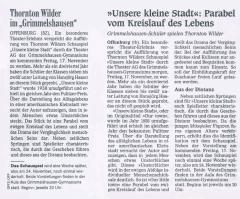 Ankündigung: BZ vom 15.11.2000 links, OT vom 16.11.2000 rechts
