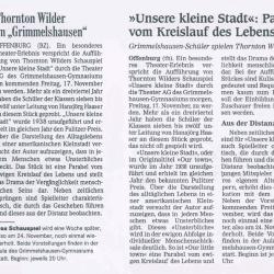 Ankündigung: BZ vom 15.11.2000 links, OT vom 16.11.2000 rechts