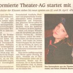 Offenburger Tageblatt - Vorbericht vom 16. April 2005