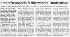 Offenburger Tageblatt - Aufführungsbericht vom 28. April 2005