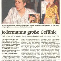 Offenburger Tageblatt - Aufführungsbericht vom Nov. 2006