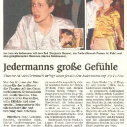 Offenburger Tageblatt - Aufführungsbericht vom Nov. 2006